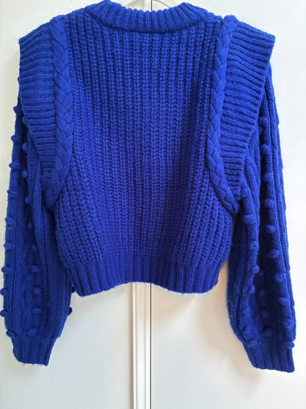FARM Rio Cobalt Blue Braided Sweater - Picture 3 of 11